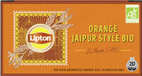 LIPTON Thé Noir Bio Orange Jaipur 20 Sachets