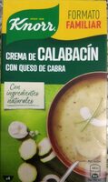 Crema de calabacín con queso de cabra