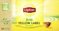 Lipton Thé Noir Yellow Label 50 Sachets BIO