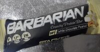 Barbarian crunchy protein bar white chocolate peanut