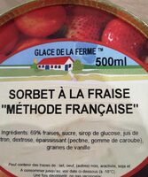 Sorbet à la fraise