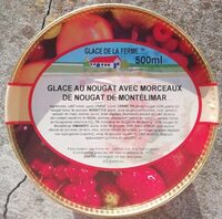 Glace au nougat avec morceaux de nougat de Montélimar
