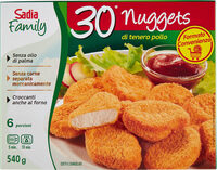 Family nuggets di tenero pollo cotti e surgelati