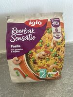 Roerbak sensatie paella, garnalen & kip
