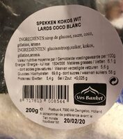 Lards coco blanc