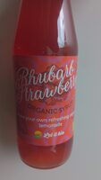 Rabarber aardbei siroop