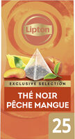 Lipton Exclusive Selection Thé Pêche et Mangue 25 sachets pyramides