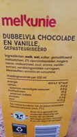 Dubbelvla chocolade en vanille
