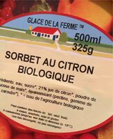 Sorbet au citron