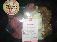 Stoofpeertjes met aardappelpuree en hachee