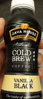 Cold brew coffee vanilla black
