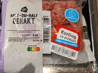 Half om half gehakt (gemengd)