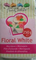 Floral white marzipan