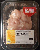 Filetblokjes kippenvlees