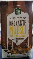 Biologische krokante Muesli met banaan én chocolade