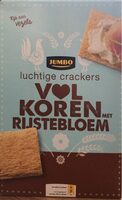 Luchtige Crackers Volkoren met rijstebloem