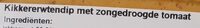 Kikkererwtendip met gedoogde tomaat