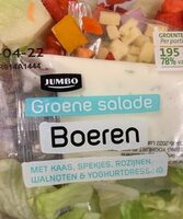 Groene salade boeren