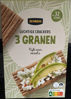 Luchtige crackers 3 granen