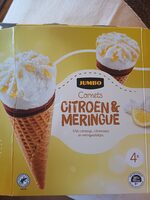 Citroen meringue cornets