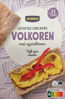 Luchtige crackers volkoren met rijstebloem