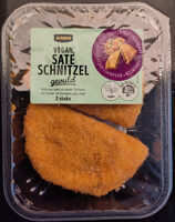 Vegan Saté Schnitzel gevuld