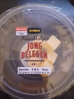 Jongbelegen kaasblokjes 48+