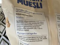Krokante muesli met rozijnen