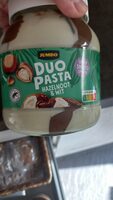 Duo pasta hazelnoot en wit