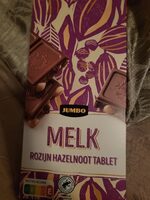 Melkchocolade Met Rozijnen En Hazelnoot