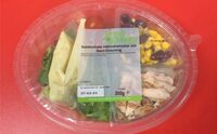 Salatschale Hänchensalat mit Senfdressing