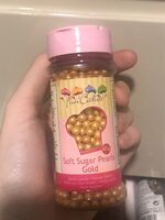 Solfy sugar pearls gold