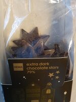 Extra dark chocolate stars 79%
