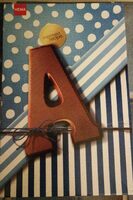 Lettre A en Chocolat au lait