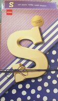 Lettre S en Chocolat blanc