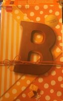 Lettre B au Chocolat caramel sel marin