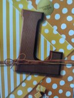 Lettre L au Chocolat au lait au caramel