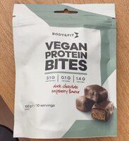 Vegan Protein Bites dark chocolate and raspberry
