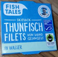 Thunfisch Filets in Wasser, von Hand geangelt