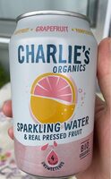 Sparkling water and real pressed fruit