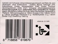 Mogu Mogu Schwarze Johannisbeerengeschmack & Nata de coco