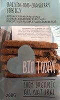 Raisin-cranberry cookies