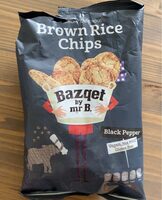 Brown rice chips black pepper