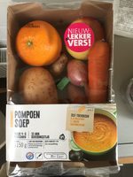 Kookpakket voor het maken van verse pompoensoep