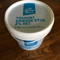 Yogurt griekse stijl 2% vet