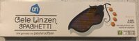 Gele linzen spaghetti