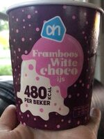 Framboos Witte Choco ijs