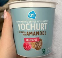 Yoghurt op basis van amandel framboos