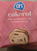 AH Cakerol met aardbeien en crèmevulling