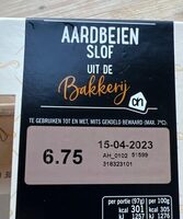 Aardbeien slof uit de bakkerij